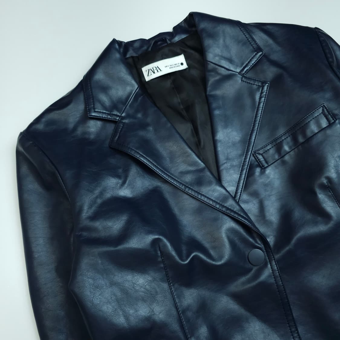 [택포]자라 크롭 가죽 자켓 S 상품이미지2