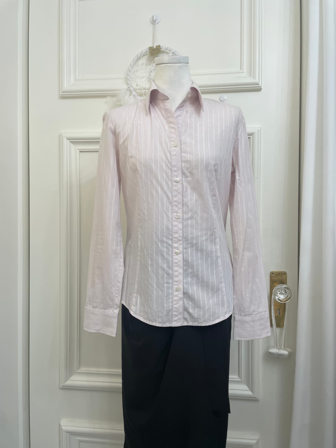 pink lavender fox wool sweater&sheer pin 상품이미지7