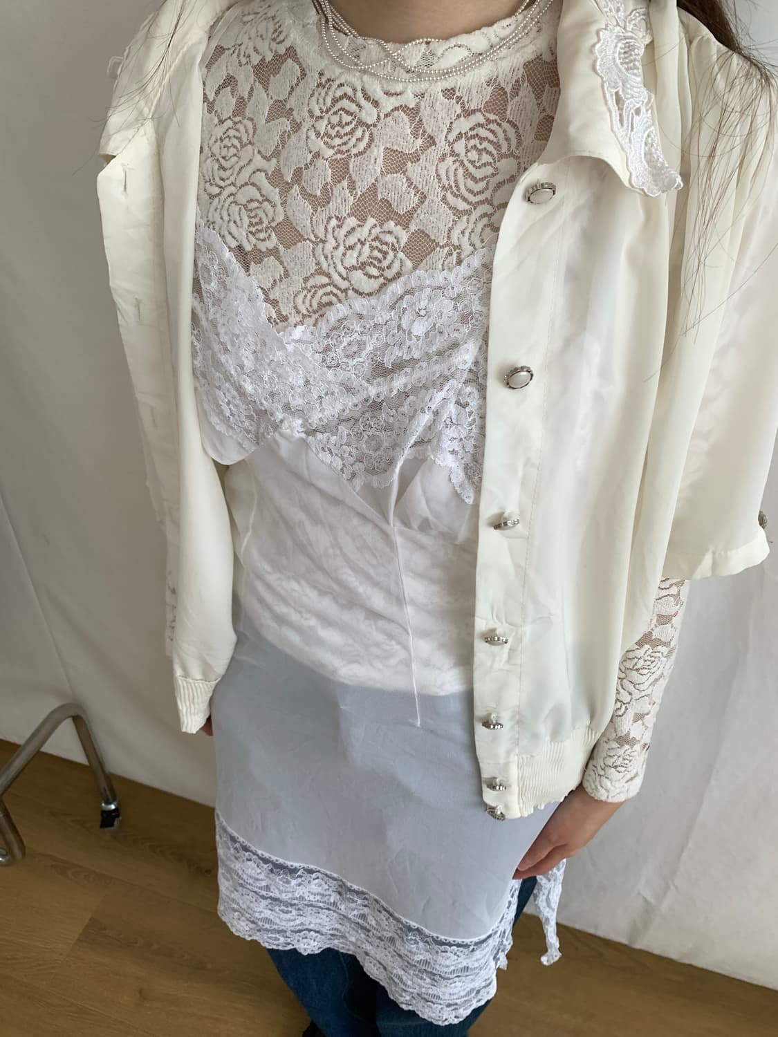 Angel lace slip dress 상품이미지2