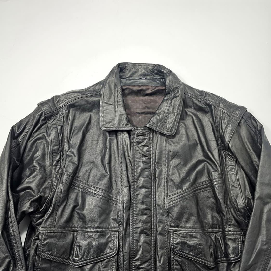 빈티지 소가죽 봄버 자켓 50 상품이미지3