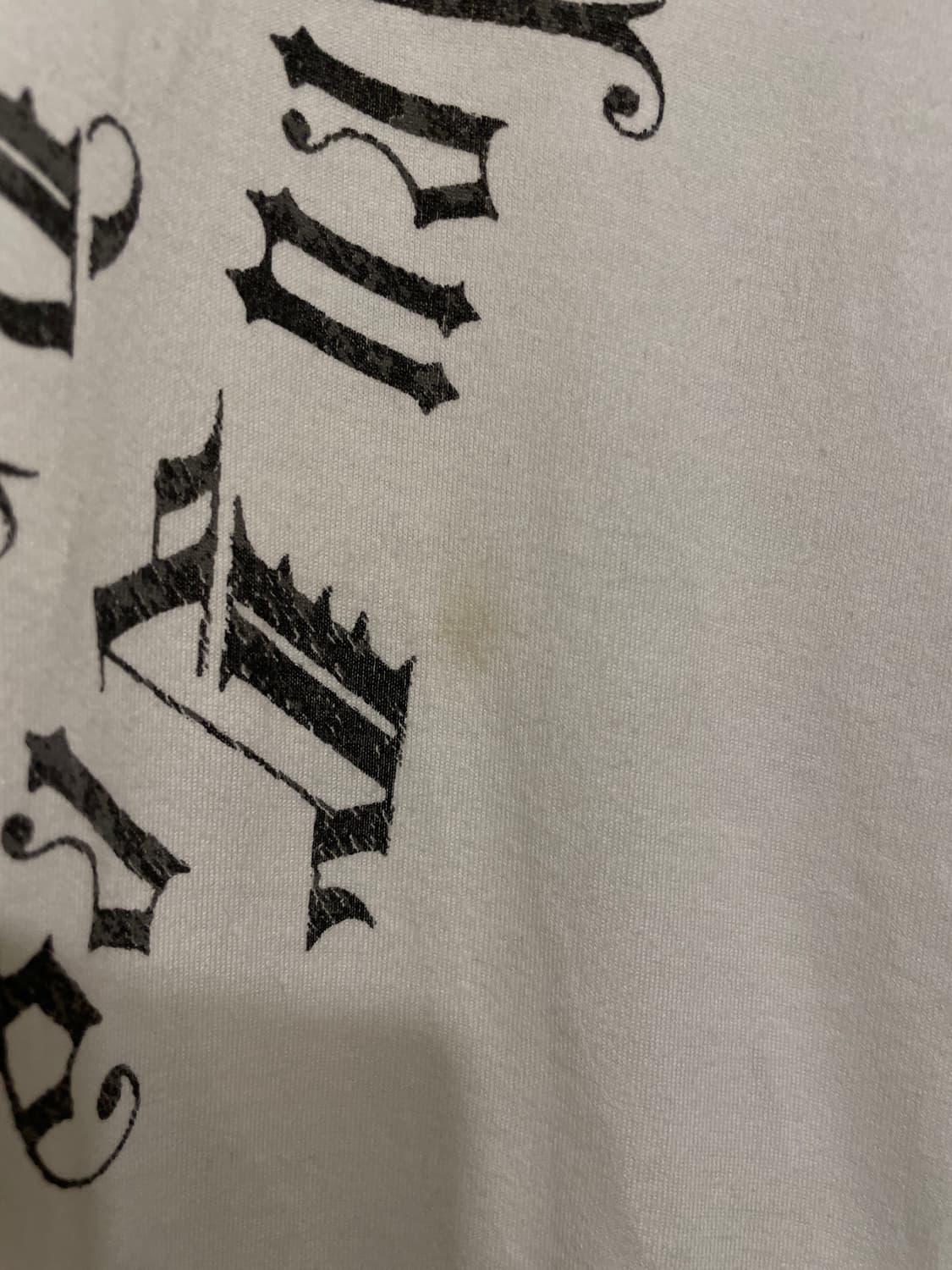 원형 레터링 프린트 화이트 티셔츠 펑크 y2k 상품이미지4