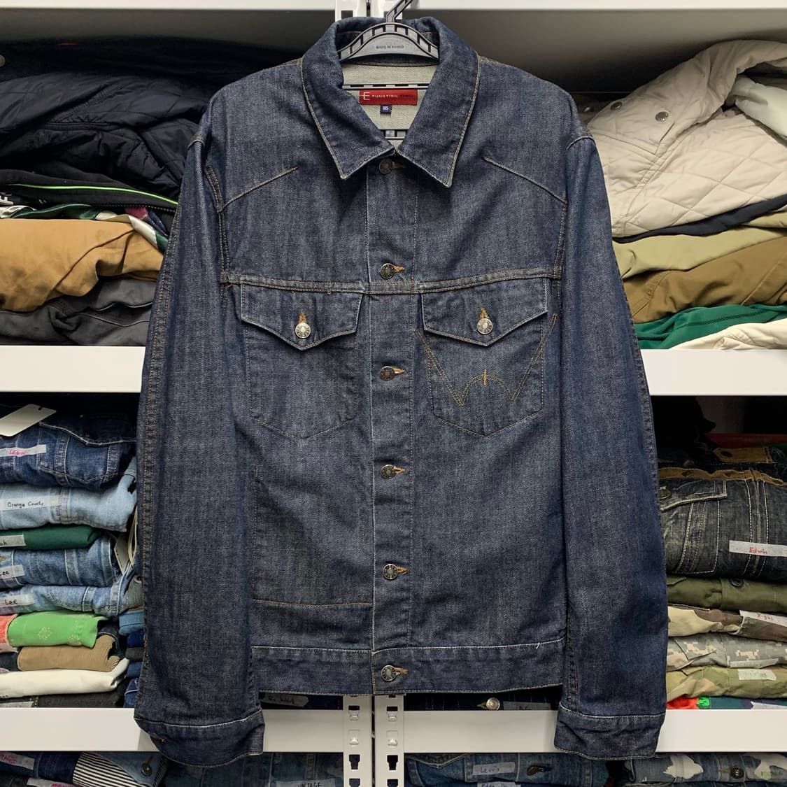 [XL] 에드윈 E FUNCTION 버튼다운 데님자켓 상품이미지2