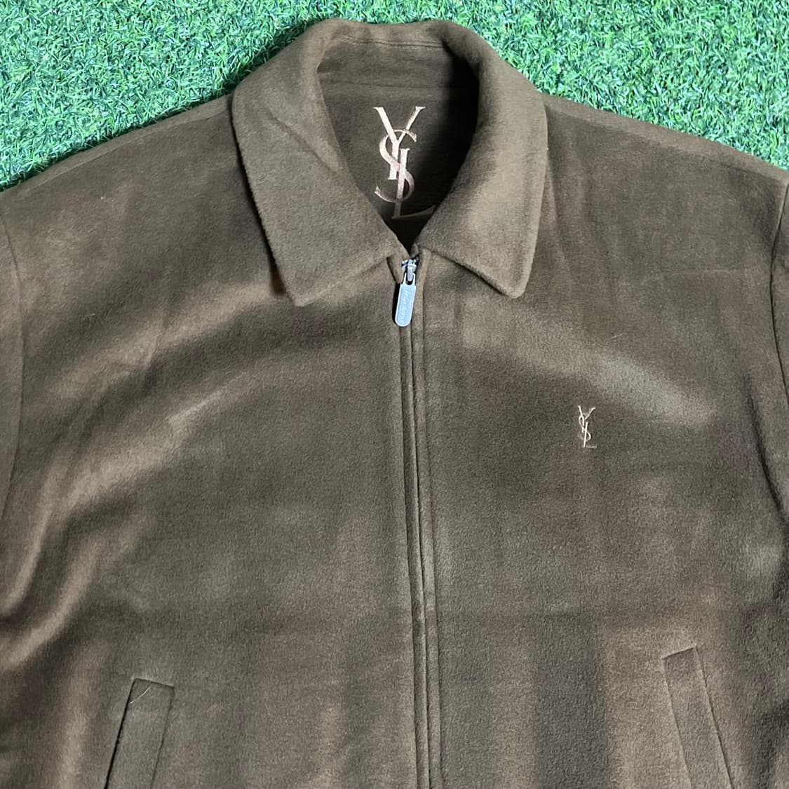 입생로랑 YSL 캐시미어 울 블루종 집업자켓  상품이미지3