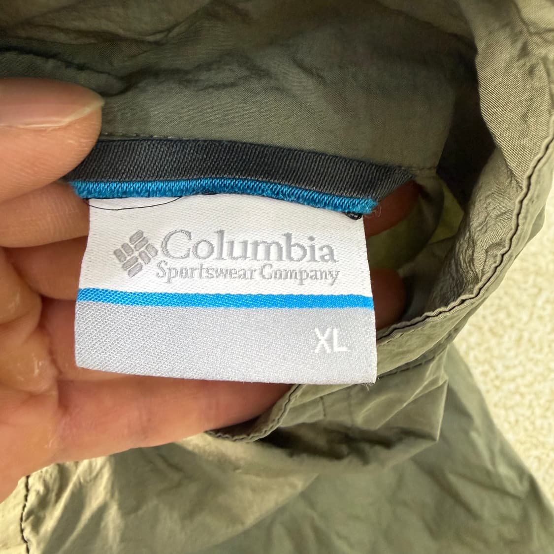 XL 컬럼비아 카키 바람막이 자켓 0120T 상품이미지3