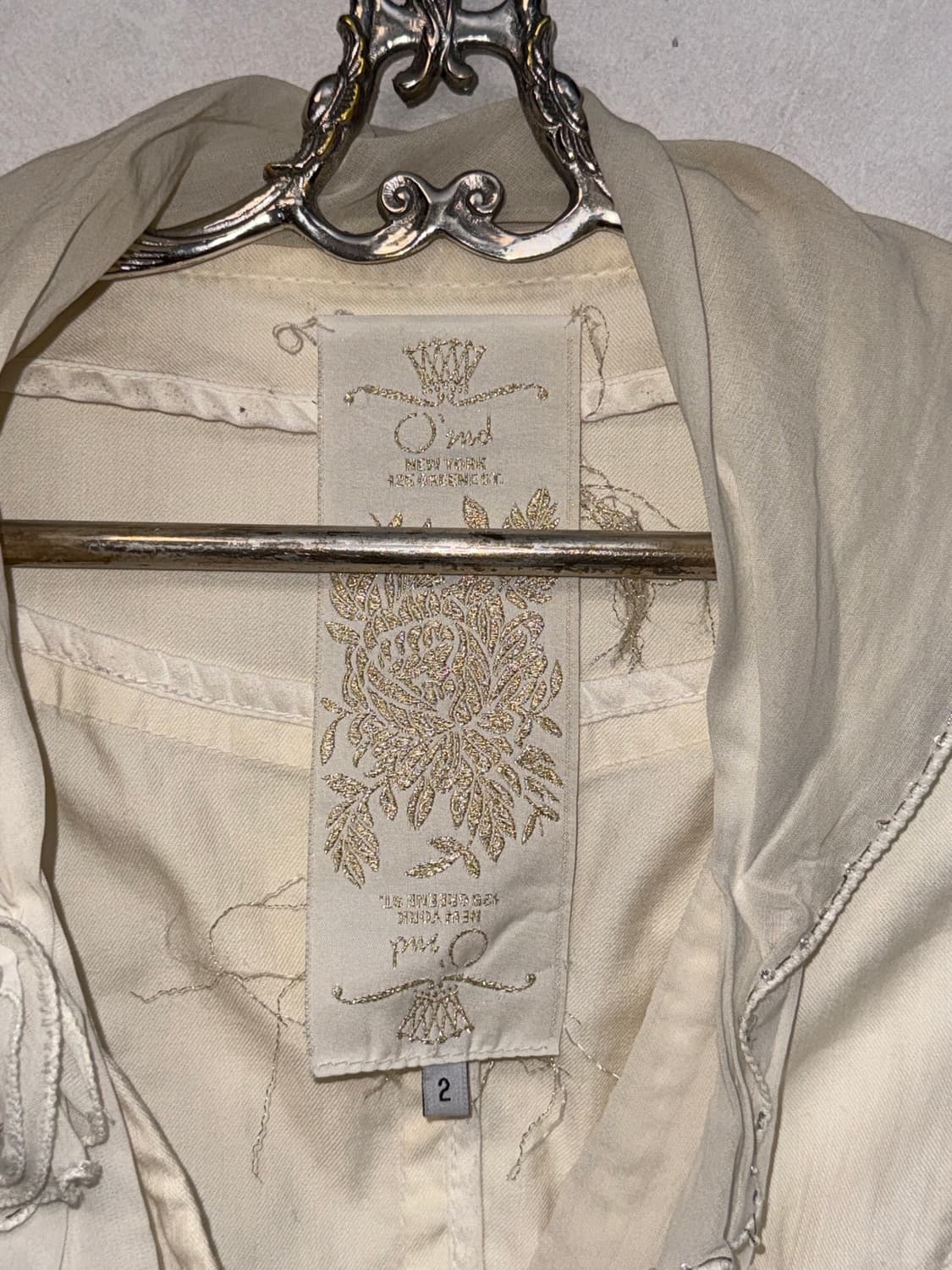 O’2ND ivory rose ribbon short jacket  상품이미지4
