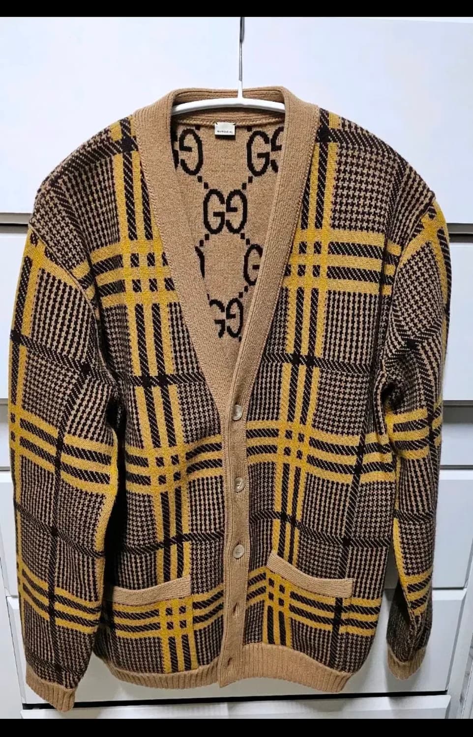 구찌 카멜 가디건(m) 상품이미지2