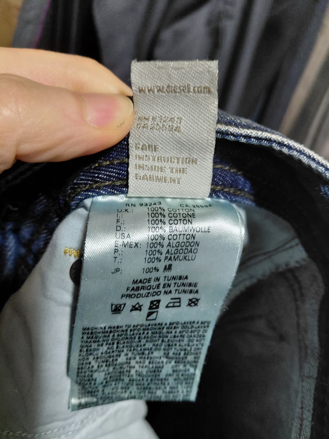 [디젤]라키(LARKEE-T)803M 레귤러테이퍼드핏 데님 청바지 31 상품이미지7