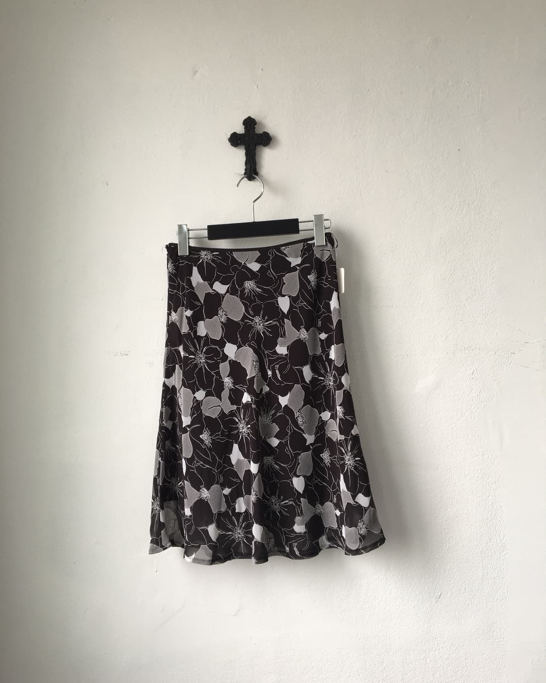 pattern printing midi skirt 상품이미지1