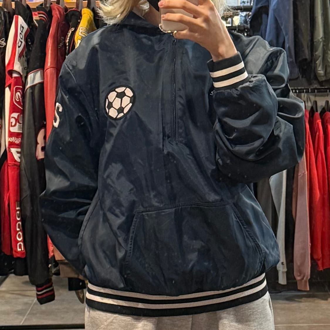 [NO.9]vtg 네이비 바람막이 상품이미지1