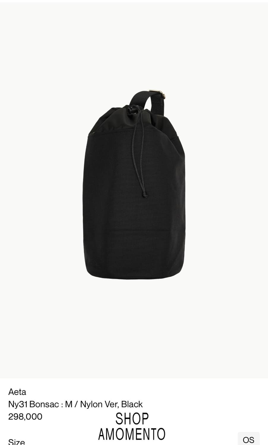 Aeta Ny31 Bonsac : M / Nylon Ver, Black 상품이미지1