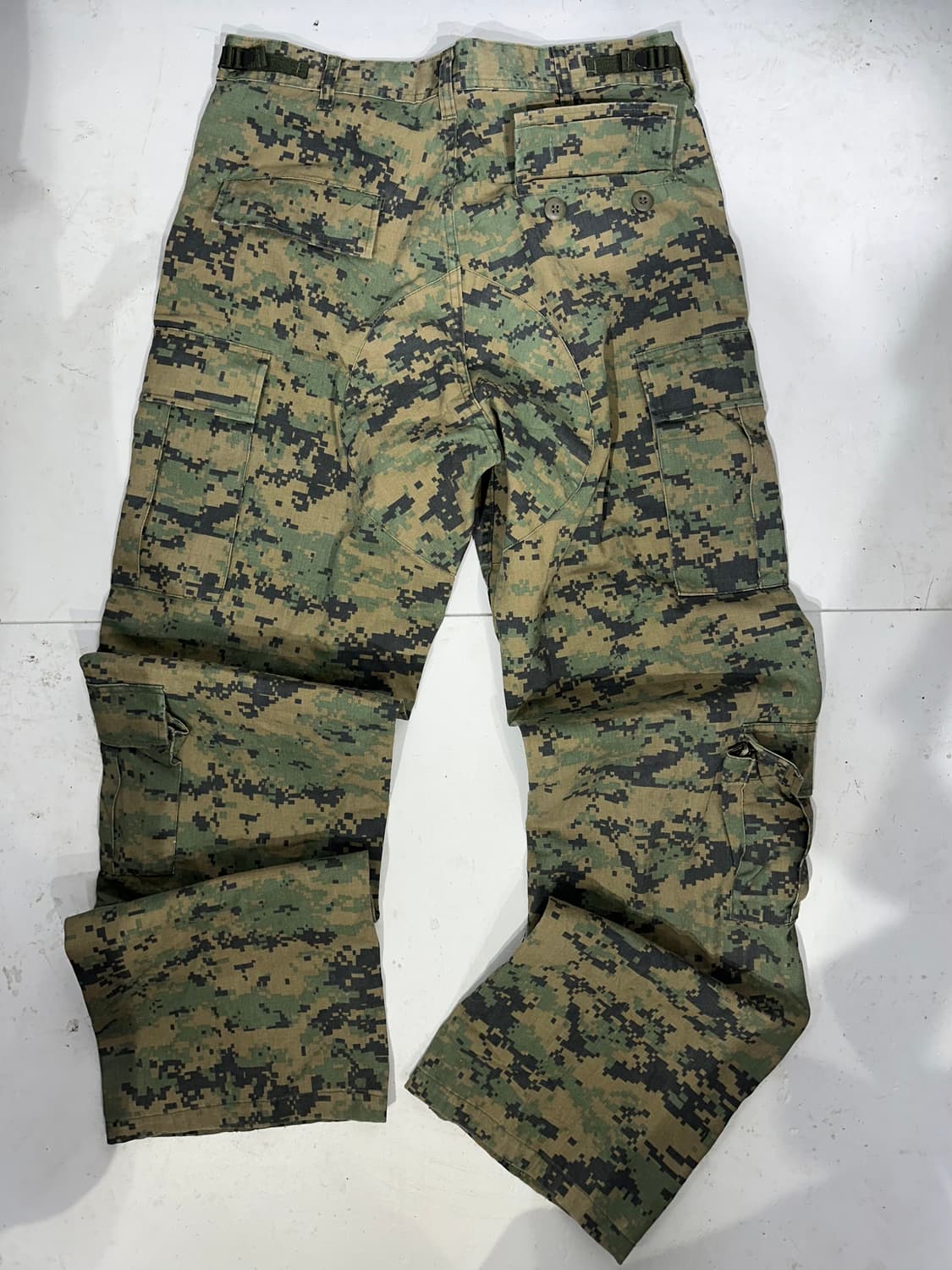 빈티지 카키 베이지 카모 와이드 카고 팬츠 상품이미지5