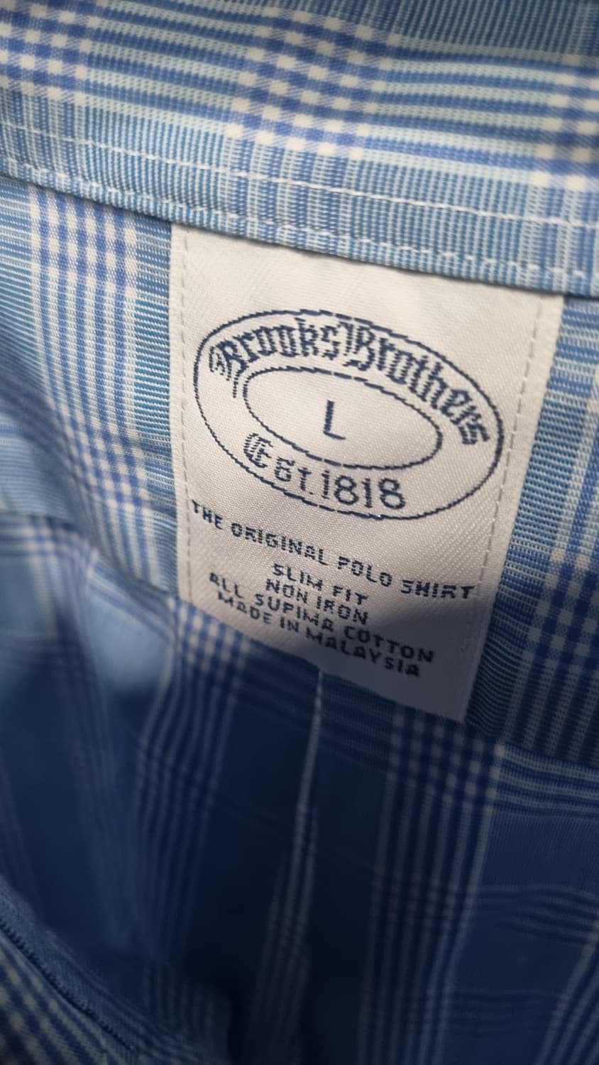 브룩스브라더스)) 깔끔한 셔츠 남방 110(표기 라지) 상태매우좋음 상품이미지2