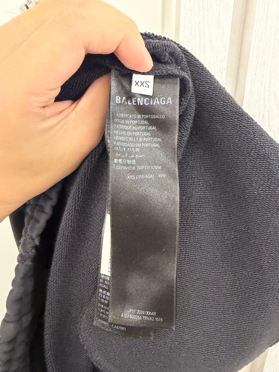 발렌시아가 black baggy Agaicnedlab 스웻팬츠 상품이미지3