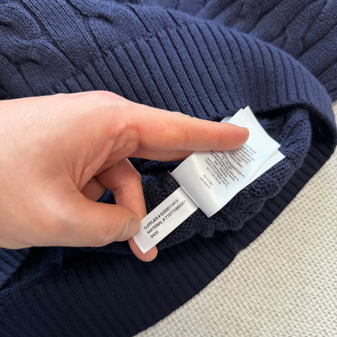 폴로 랄프로렌 케이블 니트 상품이미지4