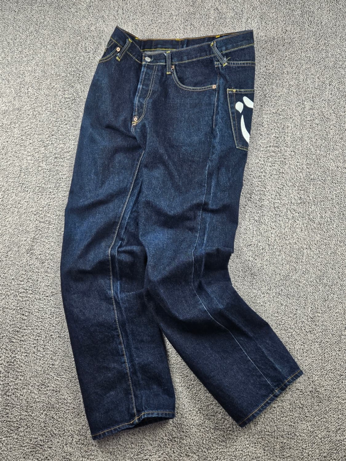 에비수 포켓 아수라 페인팅 데님 진 팬츠 ( 34X34 ) / 10789 상품이미지3