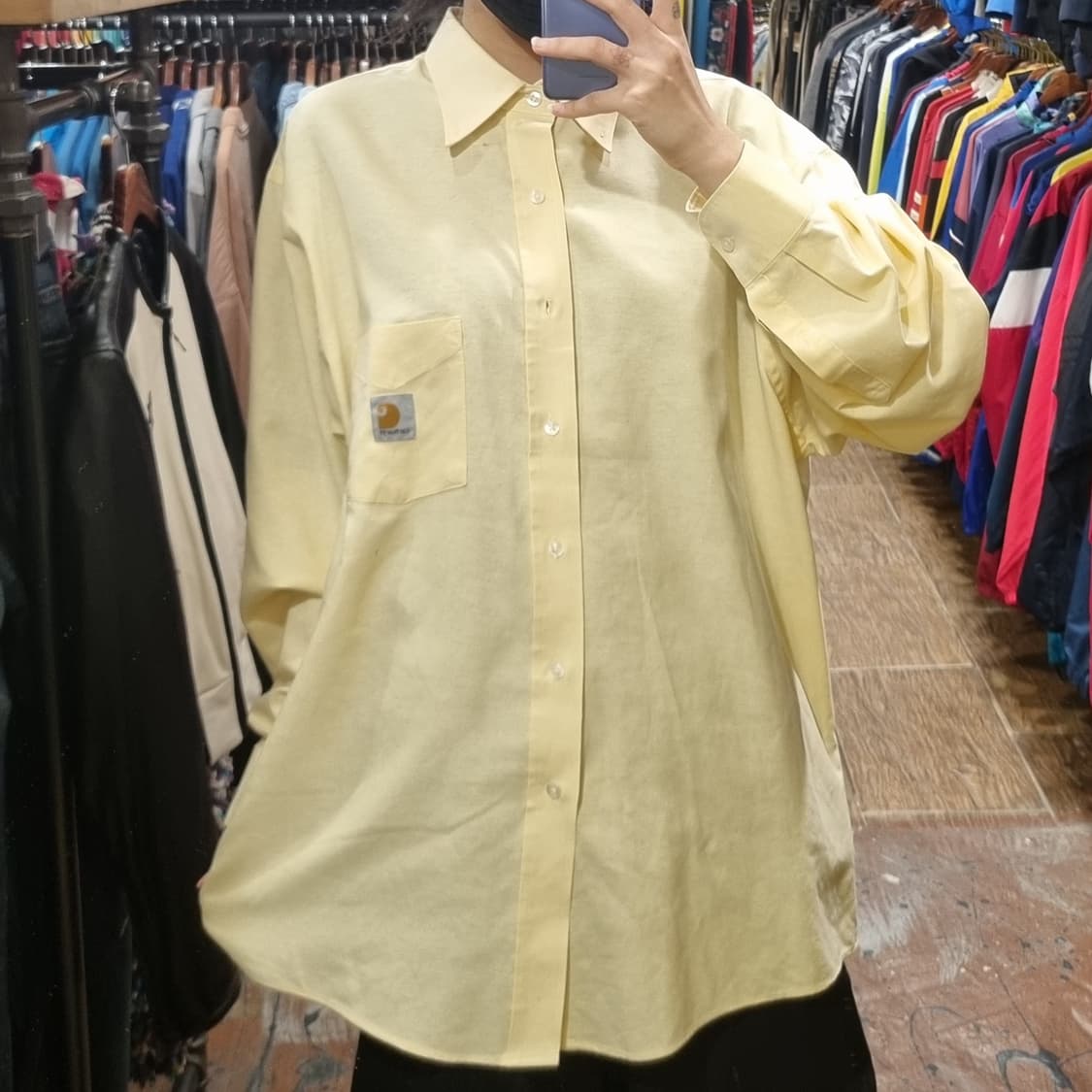 [Hi] 칼하트 긴팔 셔츠 옐로우 상품이미지3