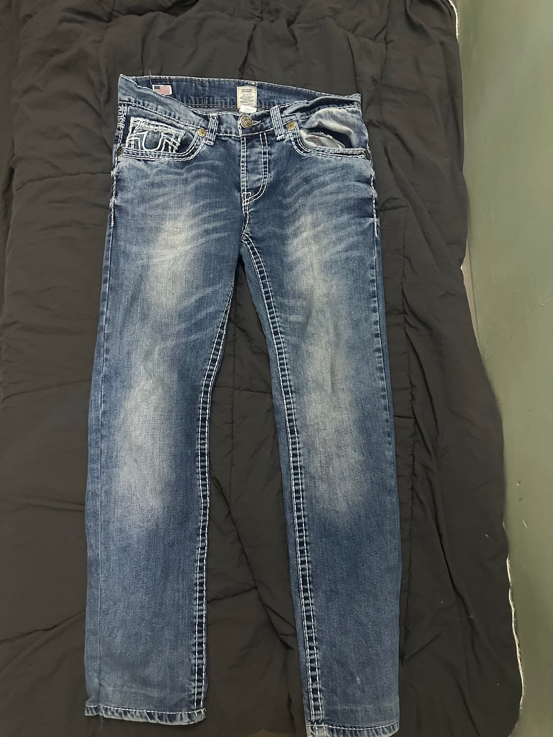 9Os TRUERELIGION ricky super T 스티치 데님팬츠 상품이미지2