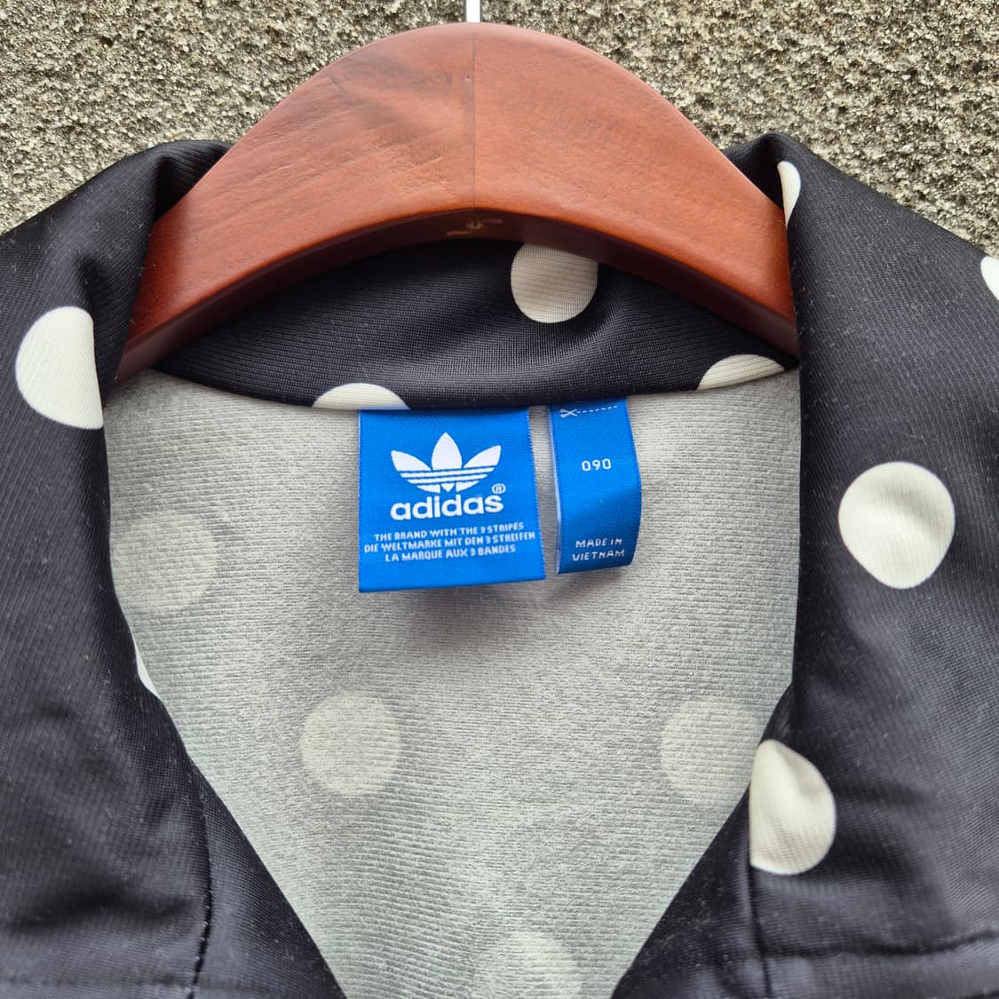 90) adidas 아디다스 도트 땡땡이 파이이버드 져지 상품이미지3