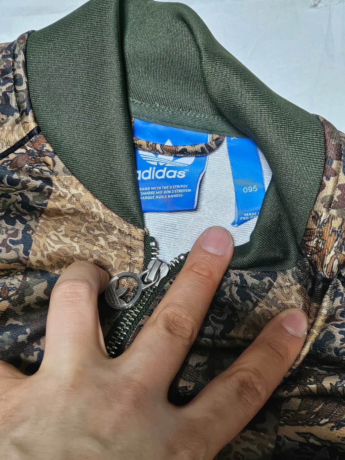 아디다스 파이어버드 리얼우드 체크 패턴 져지 95 상품이미지3