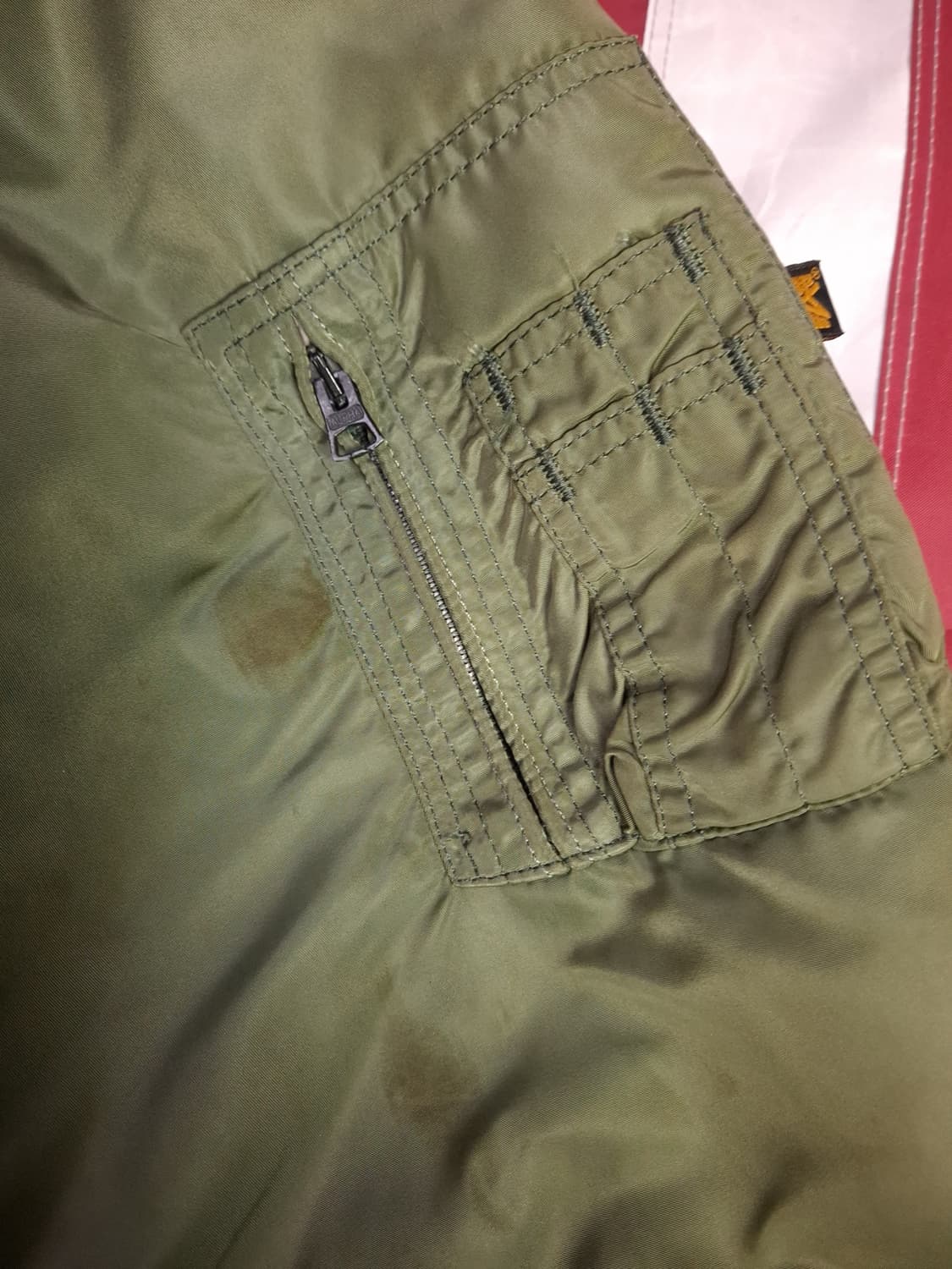 오리지날 미국제조 알파사 미공군 민수용 CWU-45/P 항공자켓 상품이미지5