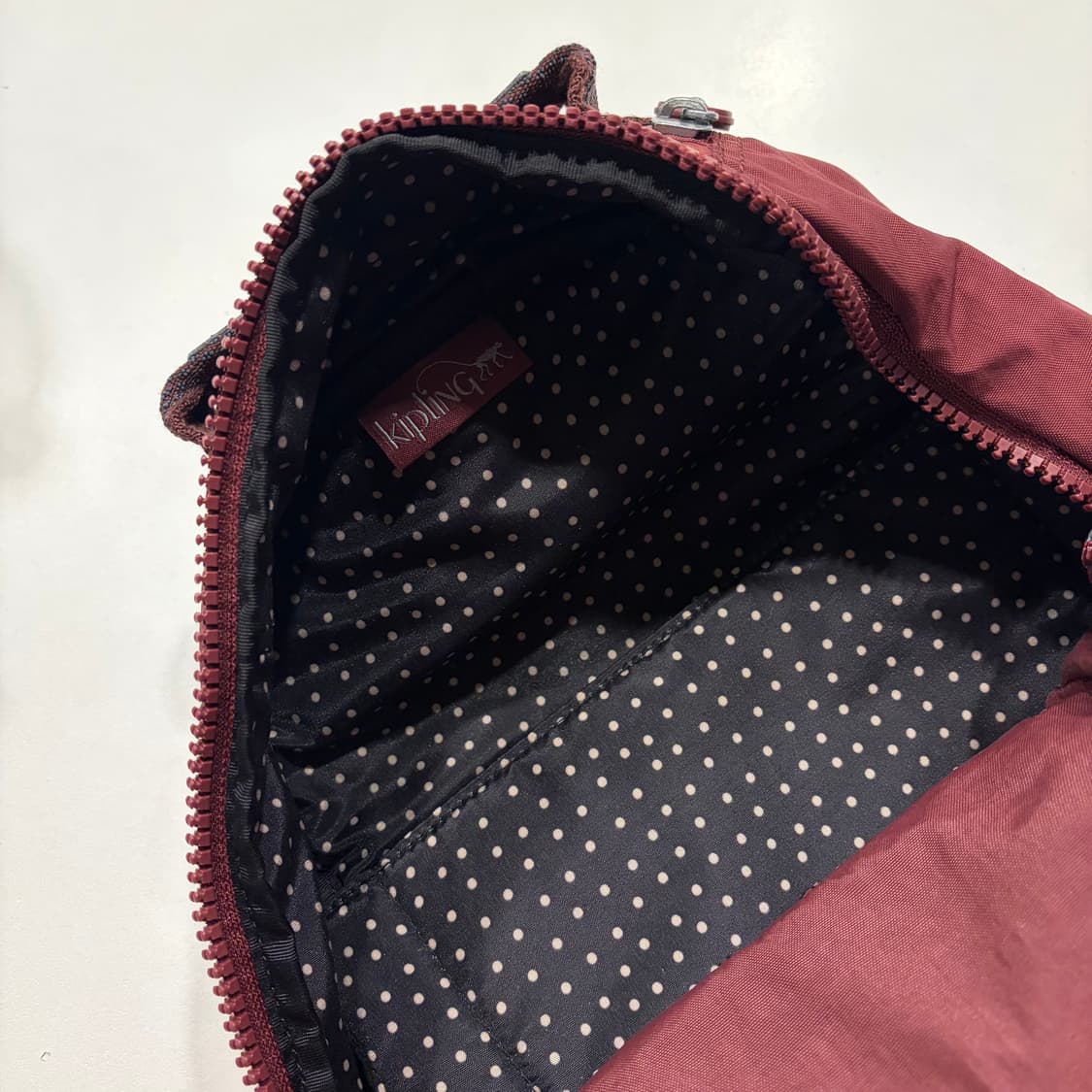 키플링 백팩 버건디 + 키링 포함 상품이미지6