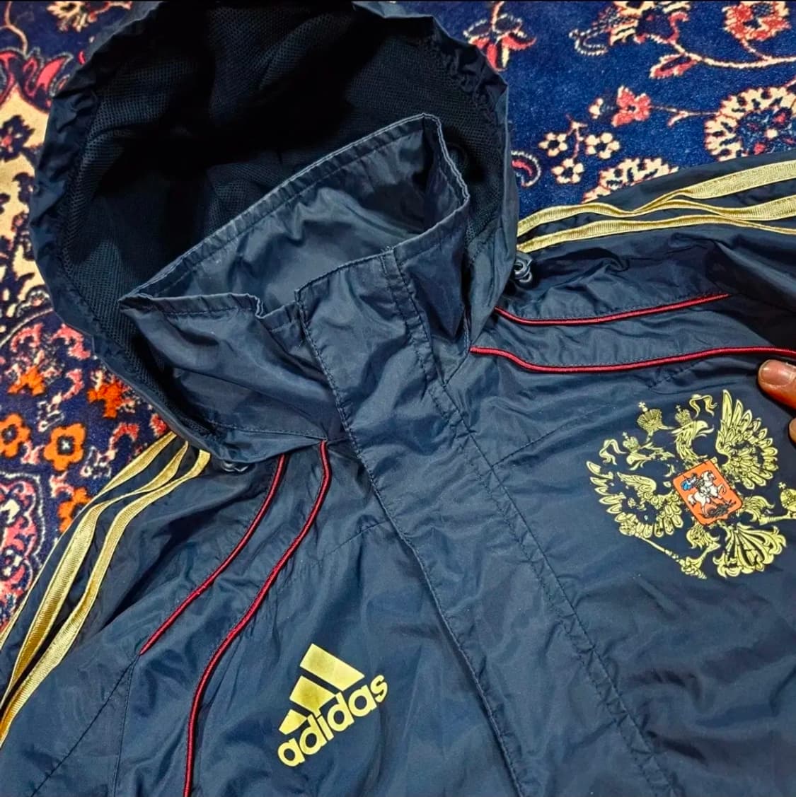 아디다스 올드스쿨 러시아 국대 레인 바람막이 자켓 M size 상품이미지4