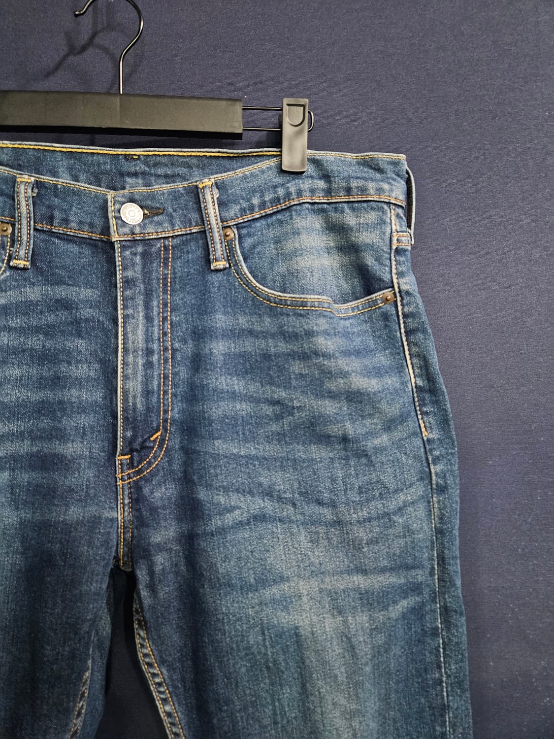 리바이스 513 블루컬러 남성 슬림핏 허리 34 스판 데님팬츠  상품이미지4