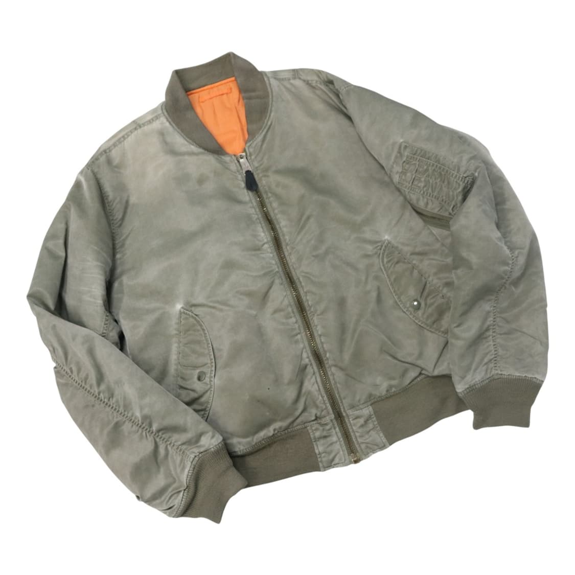 빈티지 미공군 MA-1 리버시블 플라이트 항공 점퍼 L 상품이미지1