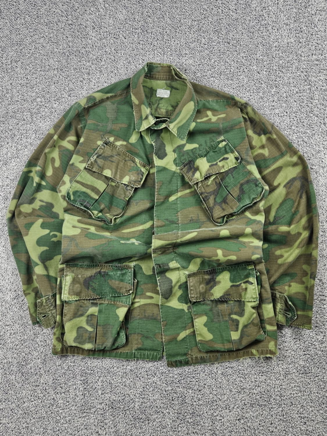 60's US ARMY ERDL 컴뱃 퍼티그 자켓 (XS)/ 10529 상품이미지1