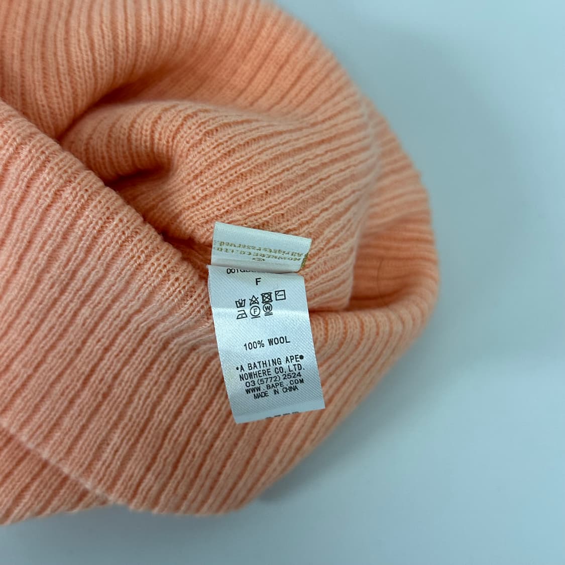 베이프 로고 울 비니 상품이미지4