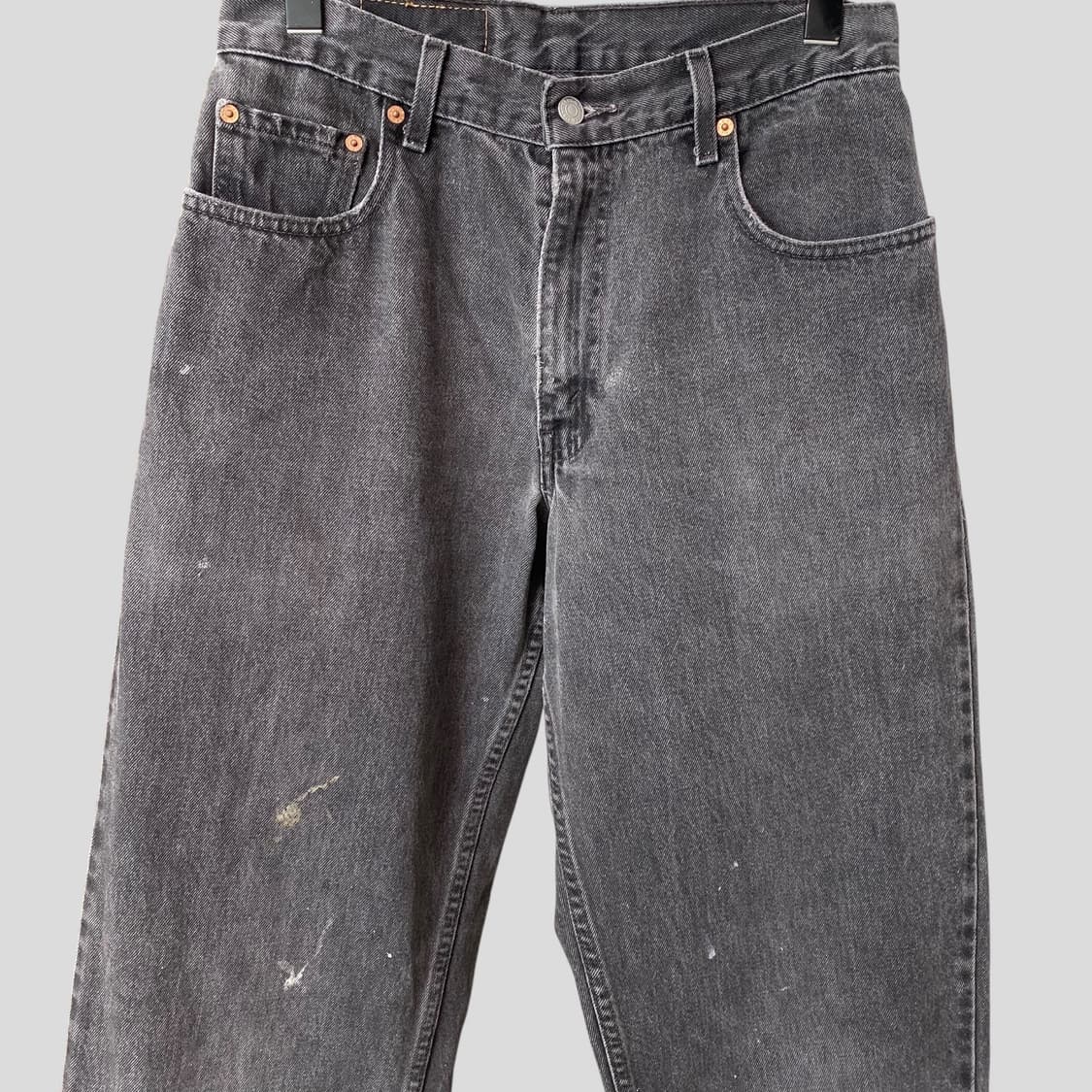 (30)90s 리바이스560 흑청 데님 청바지 상품이미지2