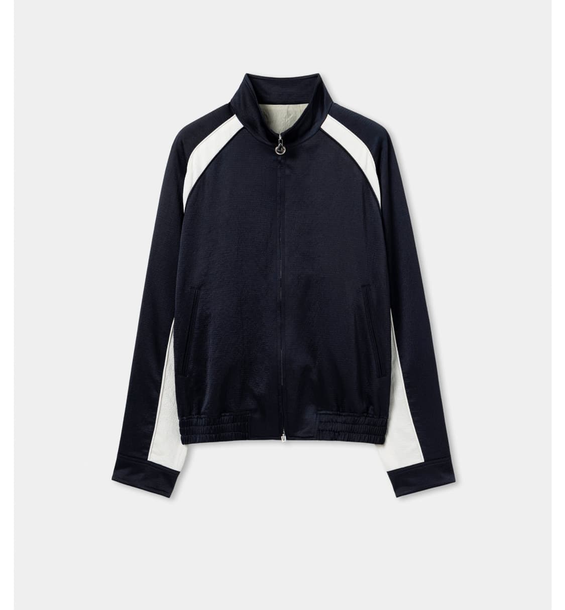 (구매) 솔리드옴므 네이비 컨트래스트 트랙자켓 50사이즈 상품이미지1