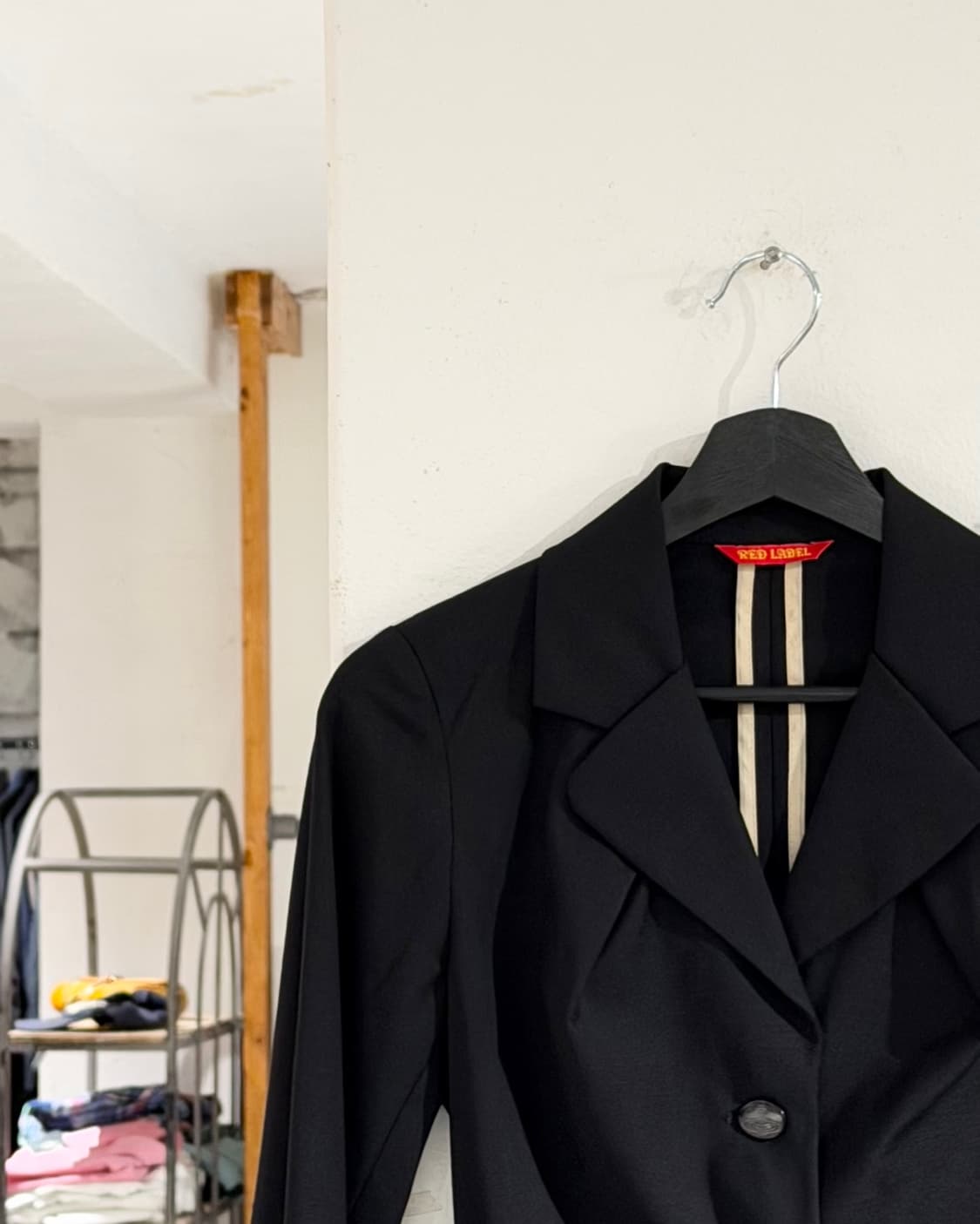 비비안웨스트우드 레드라벨 블랙 싱글 브레스티드 울 자켓 상품이미지2