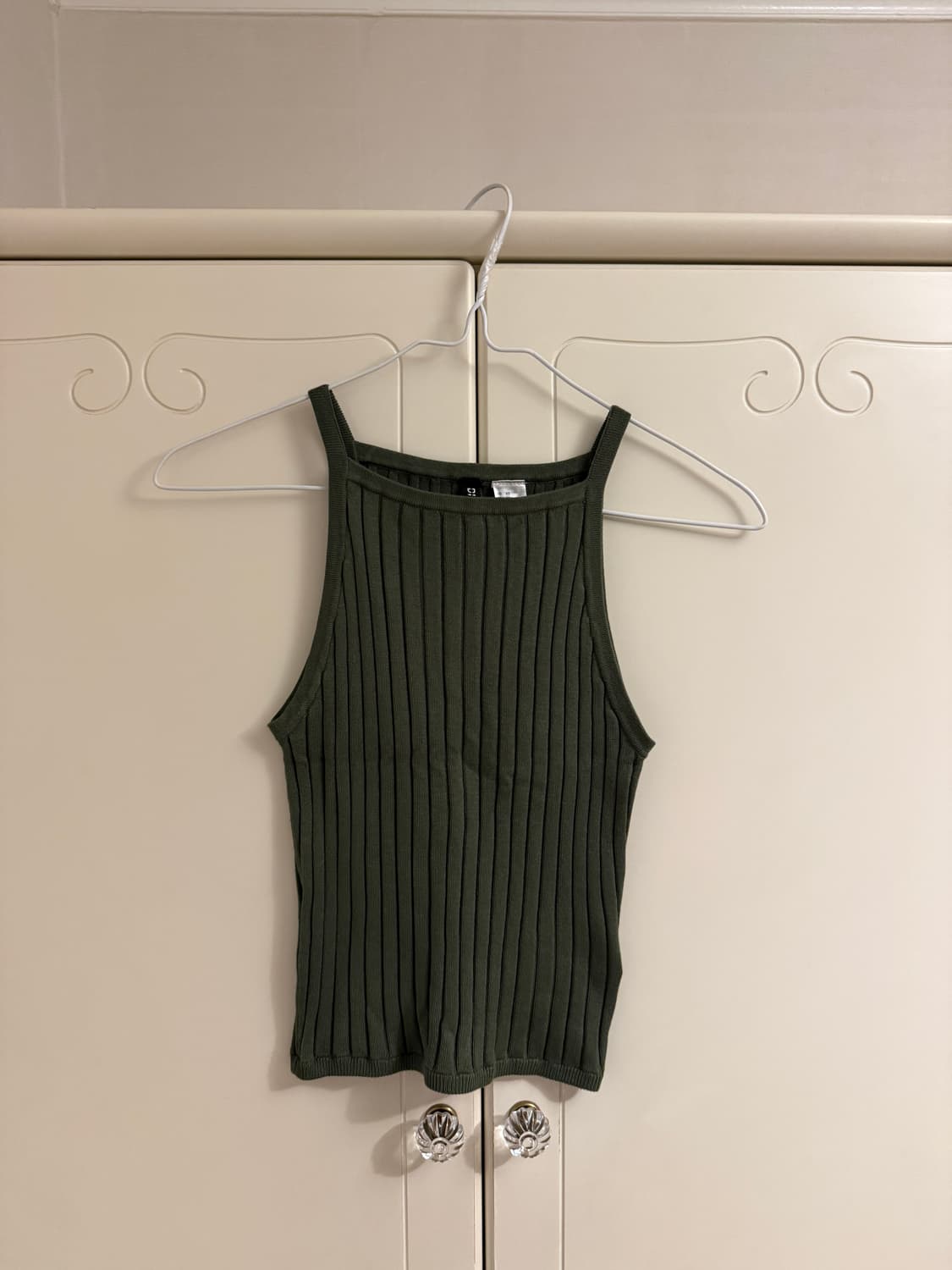 H&M divided 리브드 그린 탑 상품이미지1