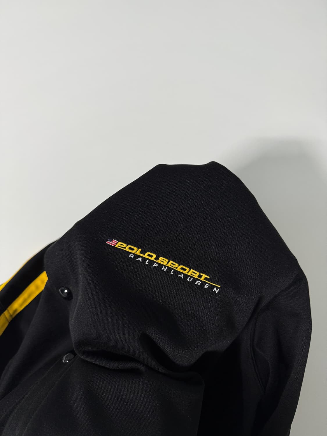 폴로스포츠 00‘s 루즈핏 자수 로고 트랙 버튼다운 바시티 자켓 상품이미지5