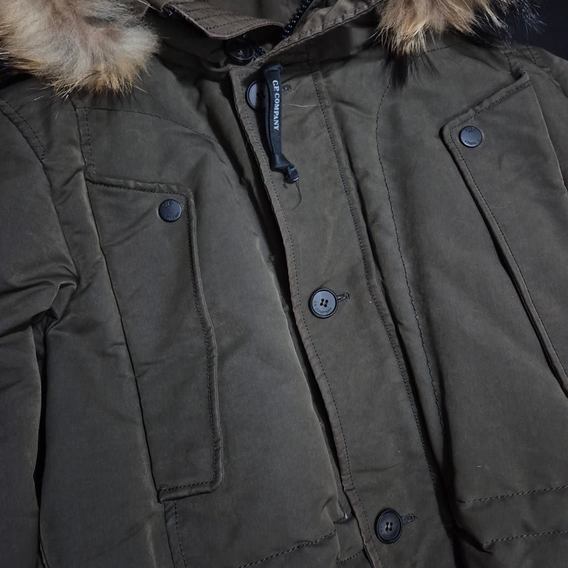 C.P 컴퍼니 라쿤퍼 덕다운 100사이즈 롱패딩 상품이미지3