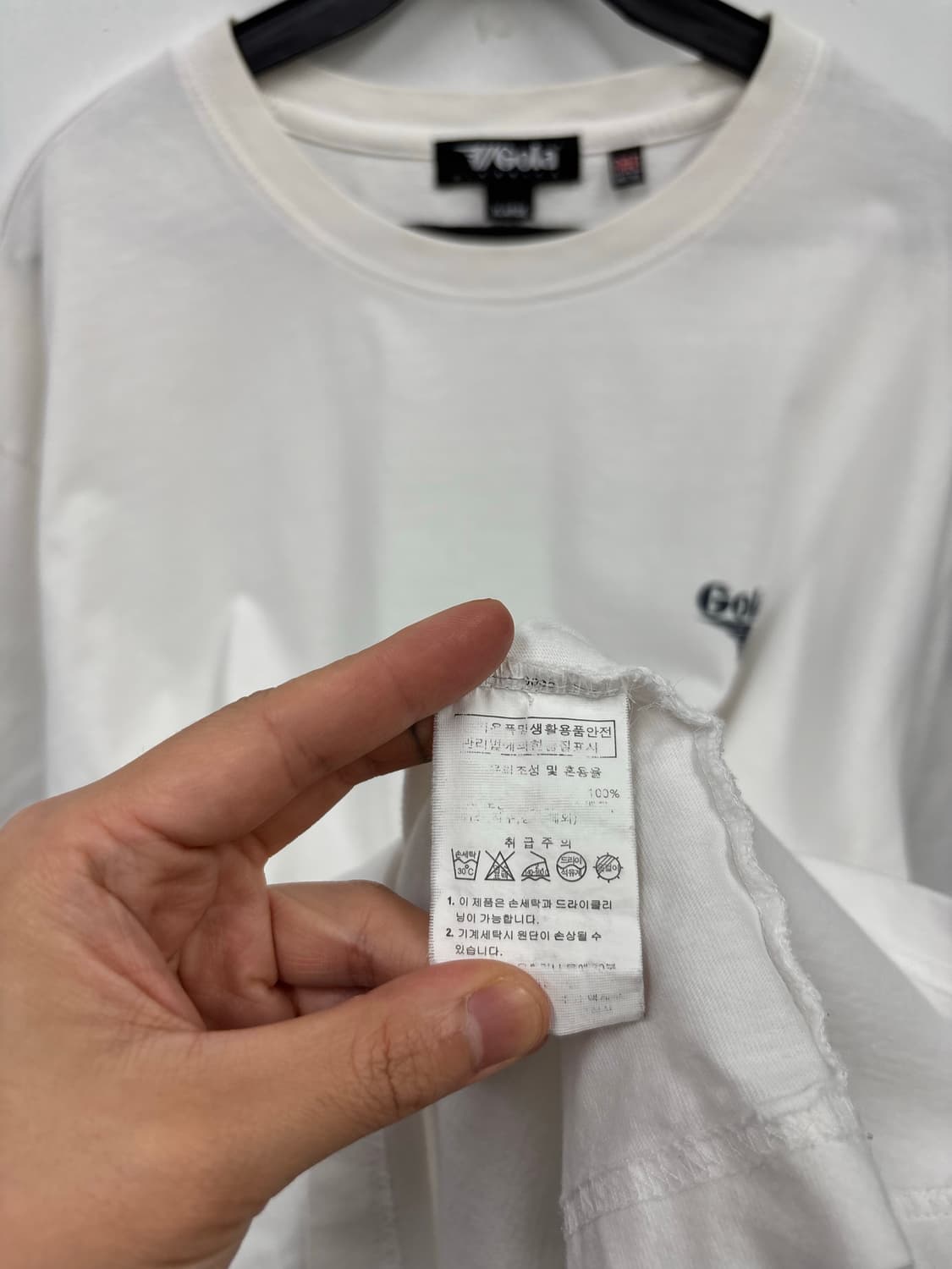 골라 백로고 반팔티   상품이미지5