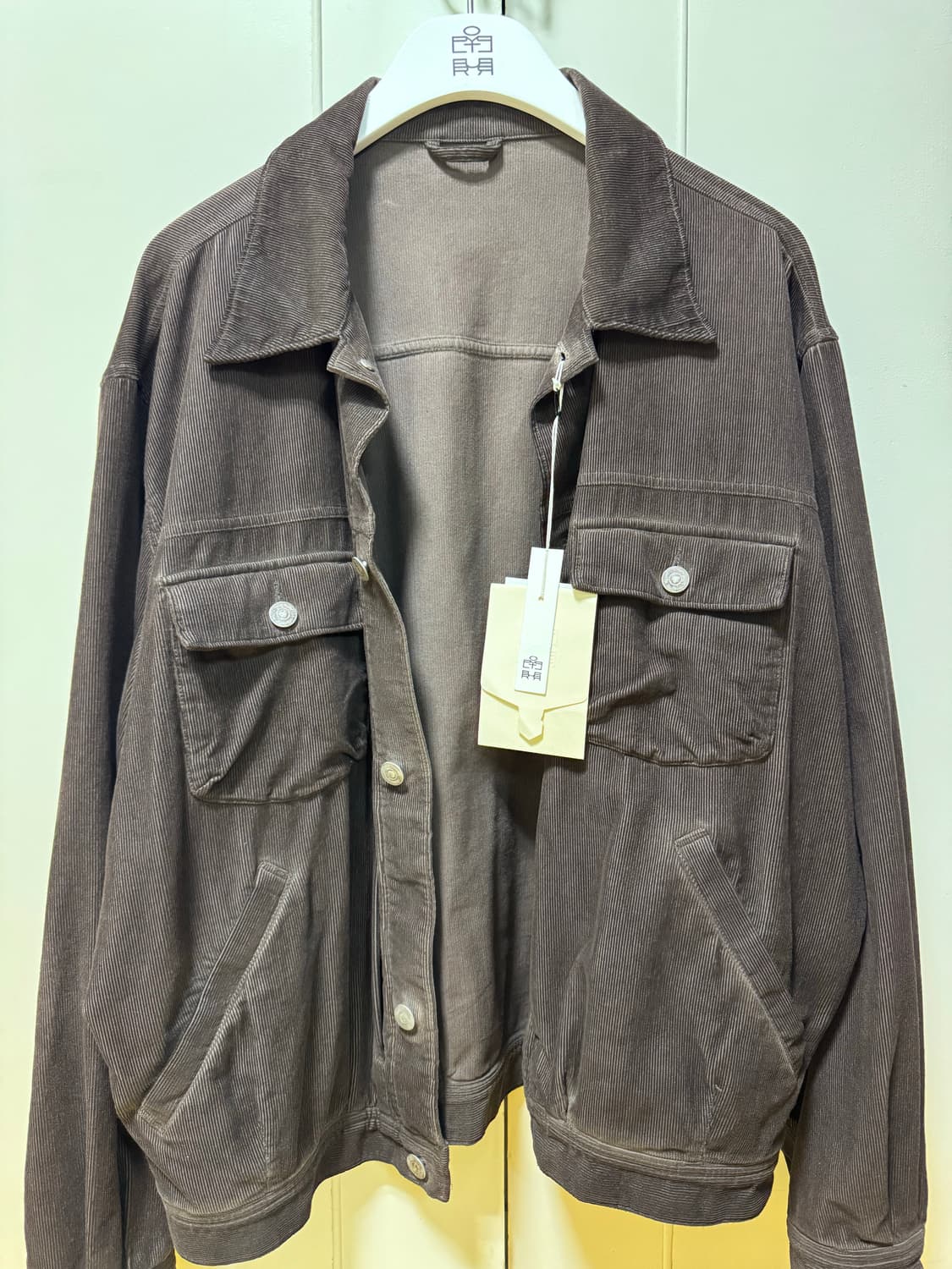 (3) 폴리테루 유즈드 트러커 자켓 코듀로이 카모 브라운 상품이미지3