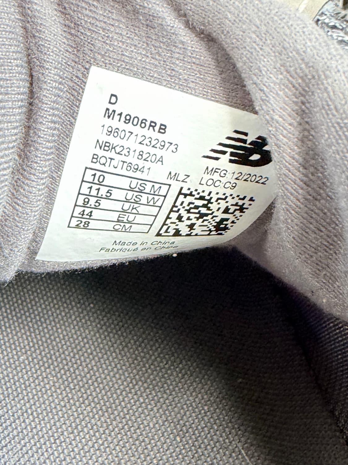 뉴발란스 1906R 차콜 그레이 (M1906RB) 상품이미지6