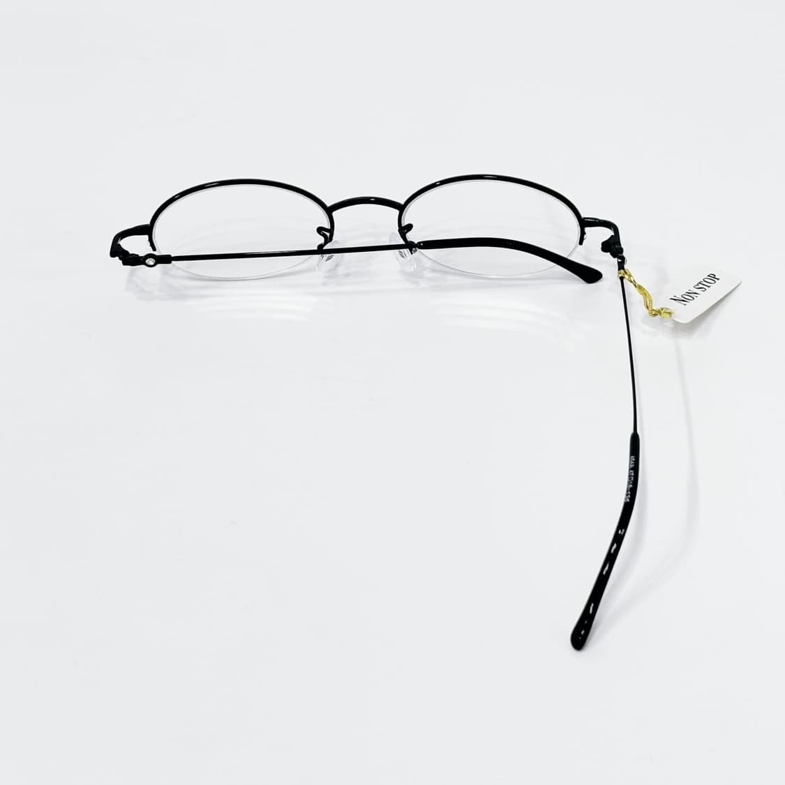 Nonstop 블랙 큐빅 반무테 데드스탁 빈티지안경 상품이미지4