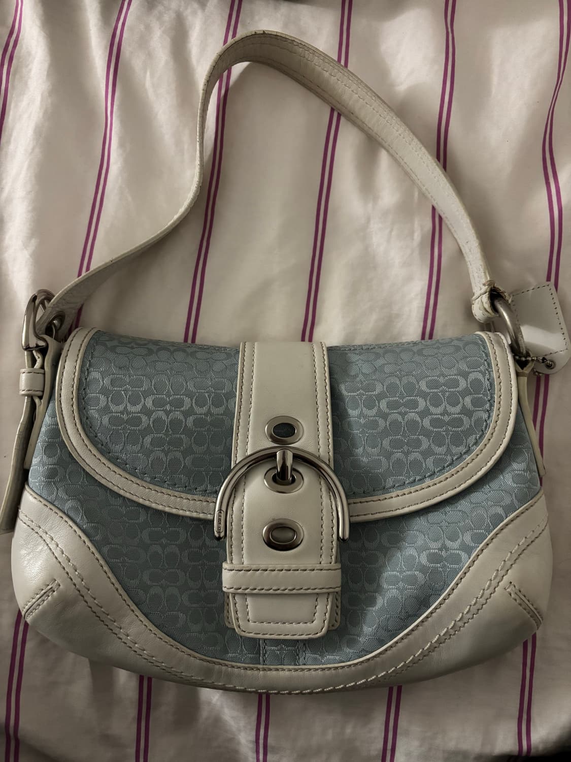 코치 핸드백 스카이블루 상품이미지1