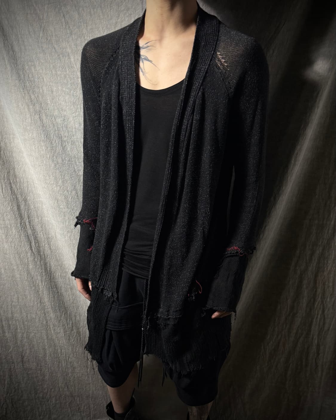 14th addiction Distressed Layered Cadiga 상품이미지1