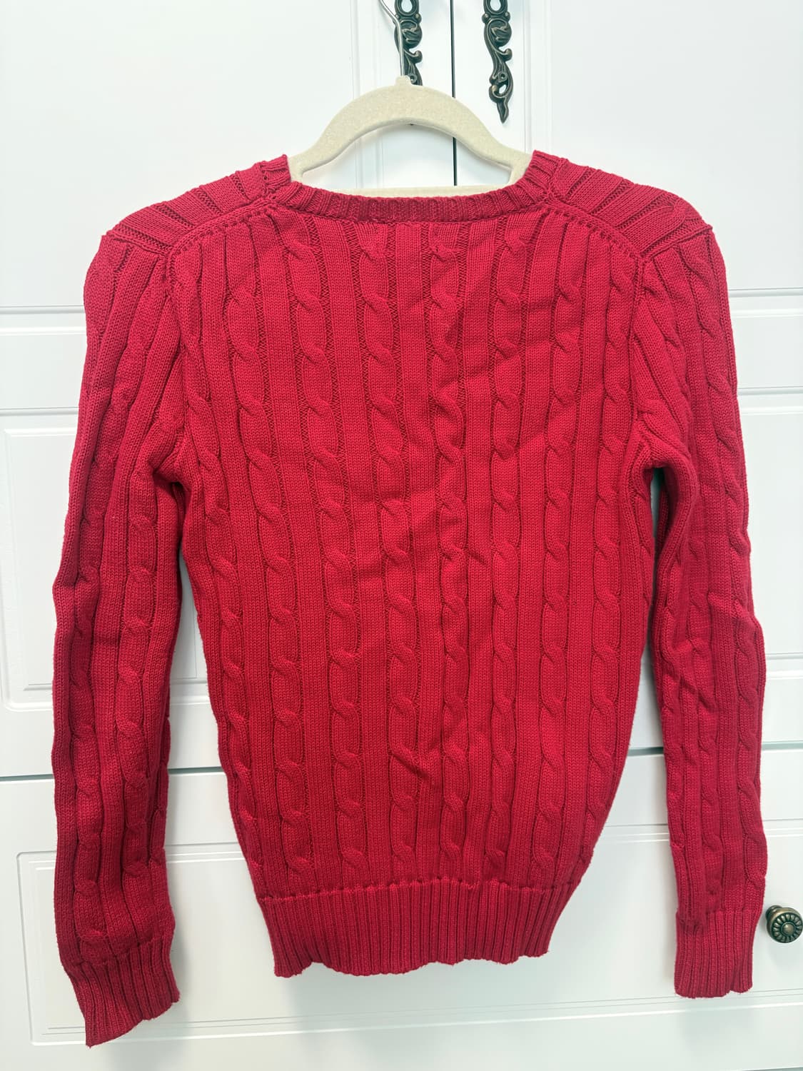 폴로 랄프로렌 여성 클래식 꽈배기 니트 xs 상품이미지4