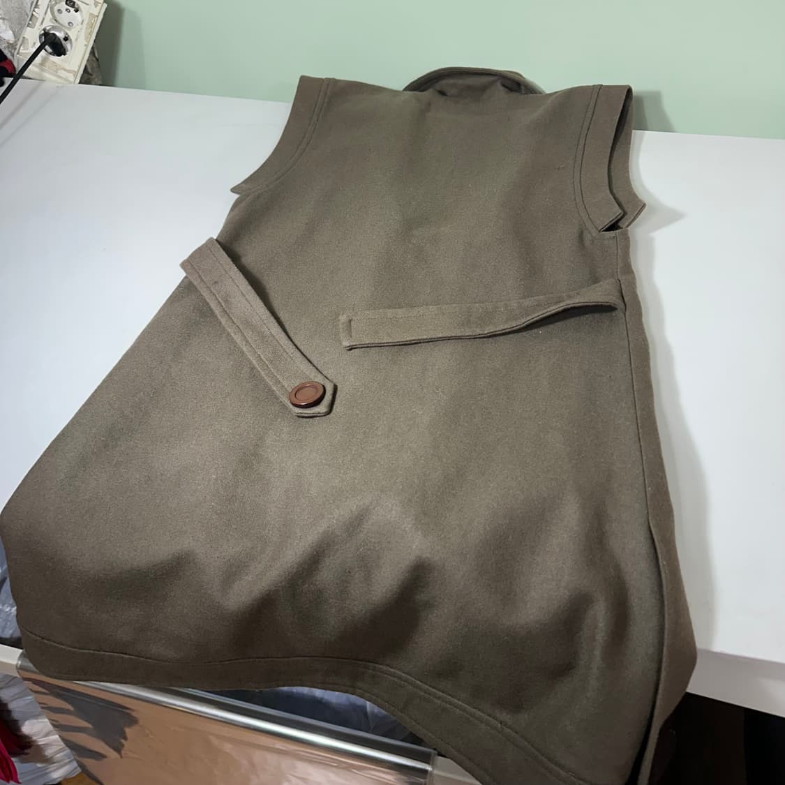 2 우먼M 마크바이 마크제이콥스 카키그레이 슬리브리스 울자켓 상품이미지5