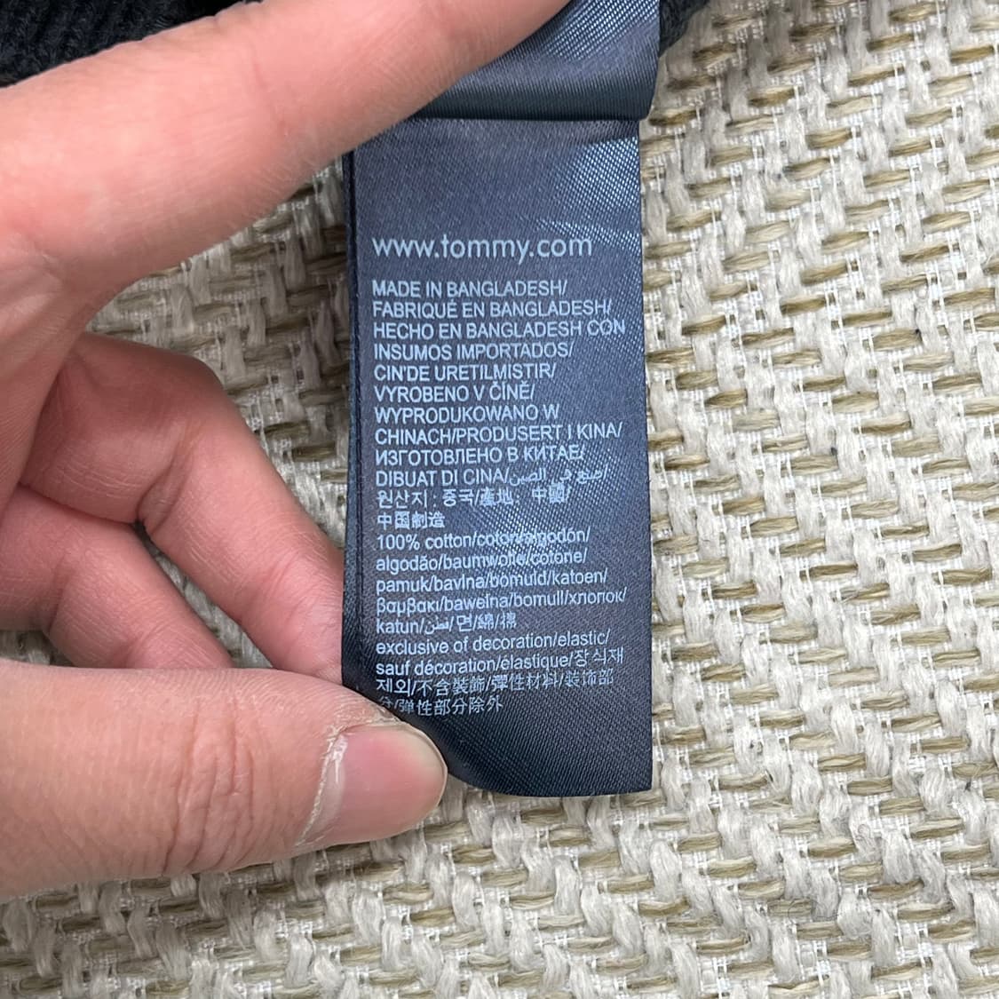 타미 진스 스몰로고 니트 r3061 상품이미지7