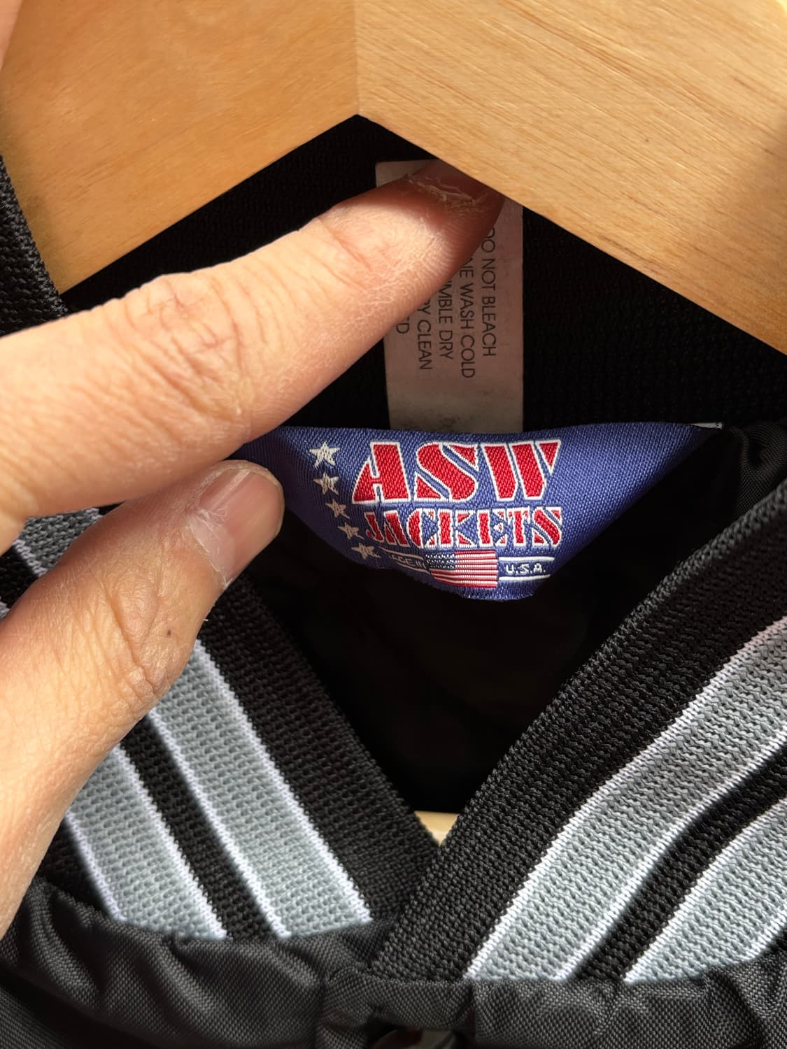 90s 아메리칸 스피릿 웨어 바시티 자켓 상품이미지3