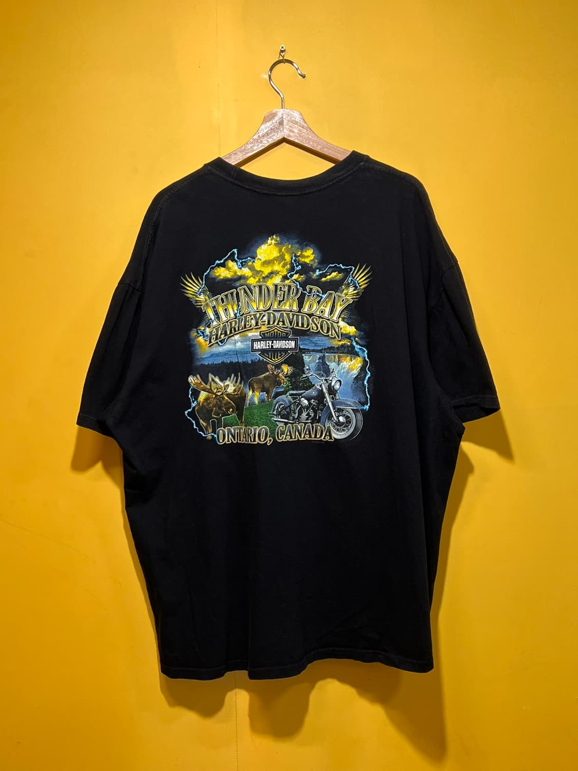 [3XL] 할리데이비슨 무스 온 더 루즈 그래픽 반팔 티셔츠 캐나다 딜러 상품이미지6