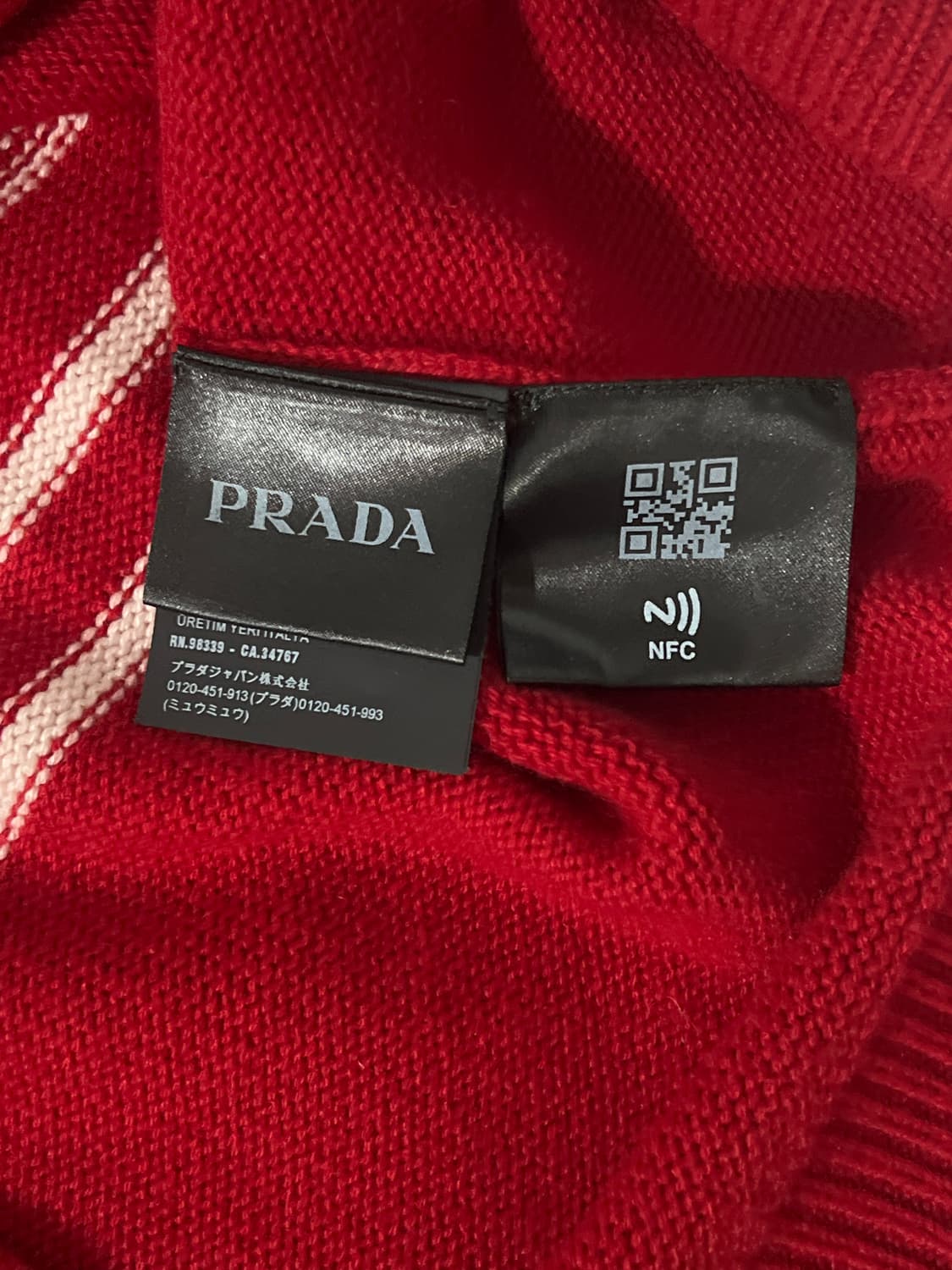  2022SS 프라다 체커보트 캐시미어니트 상품이미지3