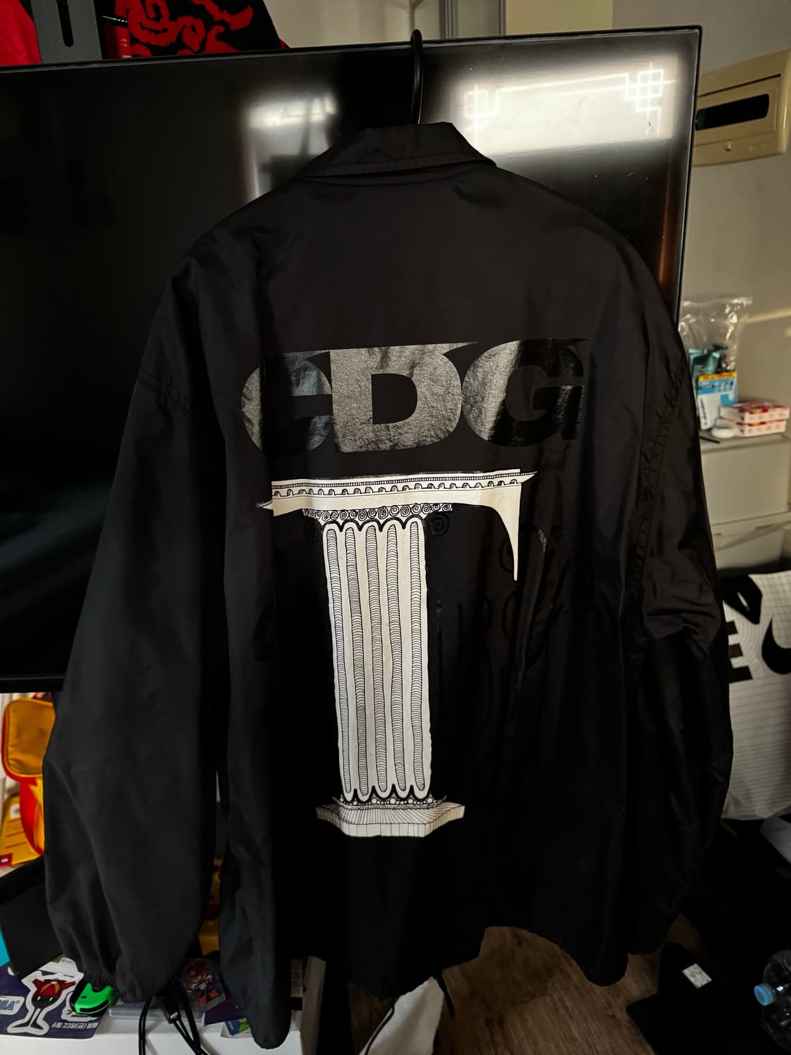 스투시 x CDG 코치 자켓 블랙 XL 상품이미지2