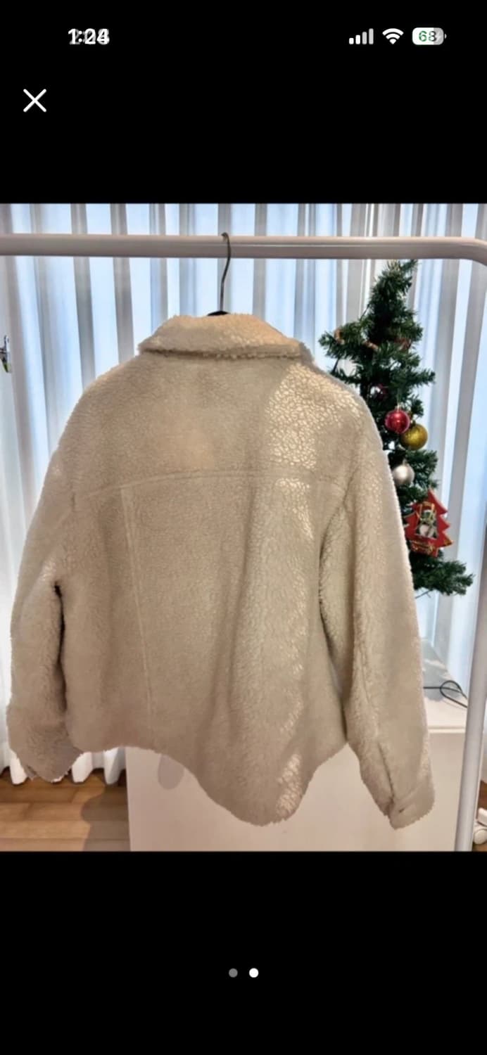 뽀글 털 자켓 아이보리 상품이미지2